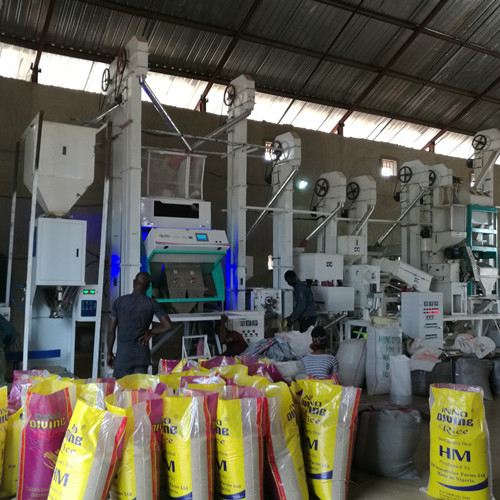 Clasificador de color de arroz de 2 vertientes ccd en Nigeria